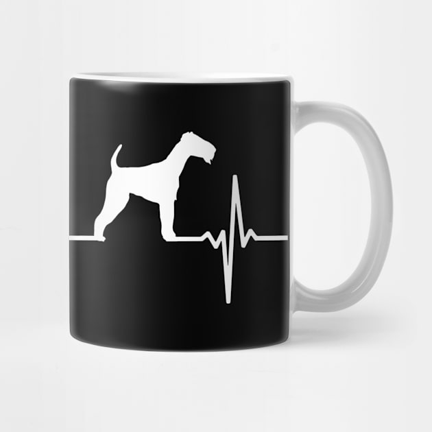 Terrier Heartbeat Gift For Terrier Lovers by OceanRadar